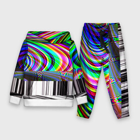 Детский костюм 3D (с толстовкой) с принтом Psyhodelic style в Белгороде,  |  | abstraction | color | optical | pattern | tie dye | абстракция | краска | краски | линии | оптический | паттерн | полосы | психоделика | узор