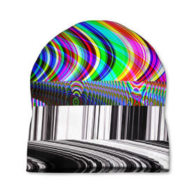 Шапка 3D с принтом Psyhodelic style в Белгороде, 100% полиэстер | универсальный размер, печать по всей поверхности изделия | abstraction | color | optical | pattern | tie dye | абстракция | краска | краски | линии | оптический | паттерн | полосы | психоделика | узор