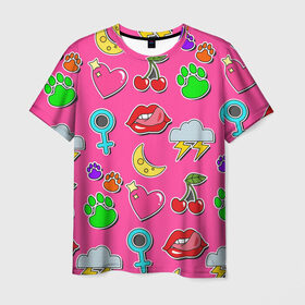 Мужская футболка 3D с принтом Вкусняшки в Белгороде, 100% полиэфир | прямой крой, круглый вырез горловины, длина до линии бедер | веселые | модные | надпись | новинки | популярные | прикольная | цветные | яркие