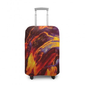 Чехол для чемодана 3D с принтом Fire в Белгороде, 86% полиэфир, 14% спандекс | двустороннее нанесение принта, прорези для ручек и колес | abstract | color | colourful | абстракция | жара | лето | огонь | пламя | цвет | цветастый | цветной