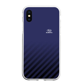 Чехол для iPhone XS Max матовый с принтом SUBARU SPORT в Белгороде, Силикон | Область печати: задняя сторона чехла, без боковых панелей | subaru | марка | машины | субару