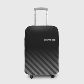 Чехол для чемодана 3D с принтом AMG в Белгороде, 86% полиэфир, 14% спандекс | двустороннее нанесение принта, прорези для ручек и колес | mercedes | марка | машины | мерседес