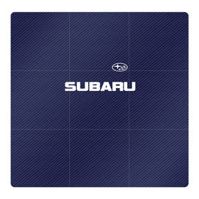 Магнитный плакат 3Х3 с принтом SUBARU CARBON в Белгороде, Полимерный материал с магнитным слоем | 9 деталей размером 9*9 см | subaru | автомобильные | машины | субару