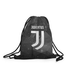 Рюкзак-мешок 3D с принтом Juventus Cosmos в Белгороде, 100% полиэстер | плотность ткани — 200 г/м2, размер — 35 х 45 см; лямки — толстые шнурки, застежка на шнуровке, без карманов и подкладки | football | italia | juve | juventus | logo | sport | арт | италия | лига | лого | спорт | текстура | фк | футбол | футбольный клуб | эмблема | ювентус