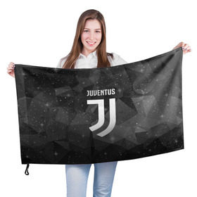 Флаг 3D с принтом Juventus Cosmos в Белгороде, 100% полиэстер | плотность ткани — 95 г/м2, размер — 67 х 109 см. Принт наносится с одной стороны | football | italia | juve | juventus | logo | sport | арт | италия | лига | лого | спорт | текстура | фк | футбол | футбольный клуб | эмблема | ювентус