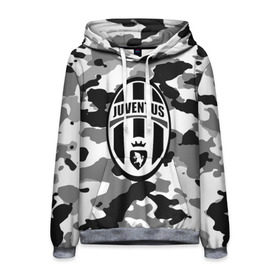 Мужская толстовка 3D с принтом FC Juventus Camouflage в Белгороде, 100% полиэстер | двухслойный капюшон со шнурком для регулировки, мягкие манжеты на рукавах и по низу толстовки, спереди карман-кенгуру с мягким внутренним слоем. | football | italia | juve | juventus | logo | sport | арт | италия | лига | лого | спорт | текстура | фк | футбол | футбольный клуб | эмблема | ювентус