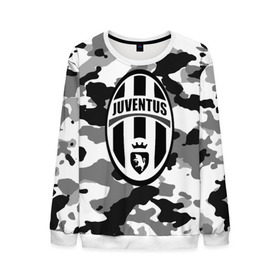 Мужской свитшот 3D с принтом FC Juventus Camouflage в Белгороде, 100% полиэстер с мягким внутренним слоем | круглый вырез горловины, мягкая резинка на манжетах и поясе, свободная посадка по фигуре | football | italia | juve | juventus | logo | sport | арт | италия | лига | лого | спорт | текстура | фк | футбол | футбольный клуб | эмблема | ювентус