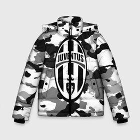 Зимняя куртка для мальчиков 3D с принтом FC Juventus Camouflage в Белгороде, ткань верха — 100% полиэстер; подклад — 100% полиэстер, утеплитель — 100% полиэстер | длина ниже бедра, удлиненная спинка, воротник стойка и отстегивающийся капюшон. Есть боковые карманы с листочкой на кнопках, утяжки по низу изделия и внутренний карман на молнии. 

Предусмотрены светоотражающий принт на спинке, радужный светоотражающий элемент на пуллере молнии и на резинке для утяжки | football | italia | juve | juventus | logo | sport | арт | италия | лига | лого | спорт | текстура | фк | футбол | футбольный клуб | эмблема | ювентус