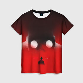 Женская футболка 3D с принтом Хаски Крот в Белгороде, 100% полиэфир ( синтетическое хлопкоподобное полотно) | прямой крой, круглый вырез горловины, длина до линии бедер | rap | дмитрий кузнецов | рэп | рэпер | хаски