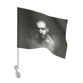 Флаг для автомобиля с принтом Хаски в Белгороде, 100% полиэстер | Размер: 30*21 см | rap | дмитрий кузнецов | рэп | рэпер | хаски