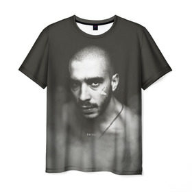 Мужская футболка 3D с принтом Хаски в Белгороде, 100% полиэфир | прямой крой, круглый вырез горловины, длина до линии бедер | rap | дмитрий кузнецов | рэп | рэпер | хаски