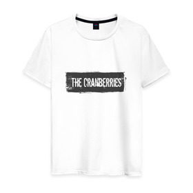 Мужская футболка хлопок с принтом The Сranberries в Белгороде, 100% хлопок | прямой крой, круглый вырез горловины, длина до линии бедер, слегка спущенное плечо. | Тематика изображения на принте: cranberries | долорес о риордан | крэнберри