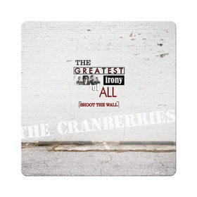 Магнит виниловый Квадрат с принтом The Cranberries в Белгороде, полимерный материал с магнитным слоем | размер 9*9 см, закругленные углы | cranberries | долорес о риордан | крэнберри