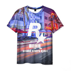 Мужская футболка 3D с принтом Ваня в стиле GTA в Белгороде, 100% полиэфир | прямой крой, круглый вырез горловины, длина до линии бедер | game | grand theft auto v | gta 5 | gta online | gta v | ваня | город | иван | игры | имена