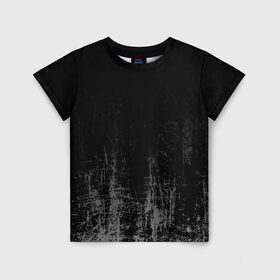 Детская футболка 3D с принтом Black Grunge в Белгороде, 100% гипоаллергенный полиэфир | прямой крой, круглый вырез горловины, длина до линии бедер, чуть спущенное плечо, ткань немного тянется | Тематика изображения на принте: grunge | абстракция | гранж | черный