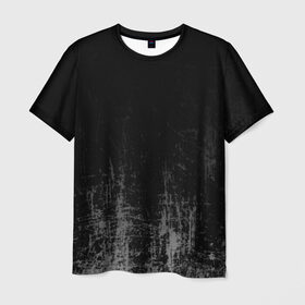 Мужская футболка 3D с принтом Black Grunge в Белгороде, 100% полиэфир | прямой крой, круглый вырез горловины, длина до линии бедер | grunge | абстракция | гранж | черный
