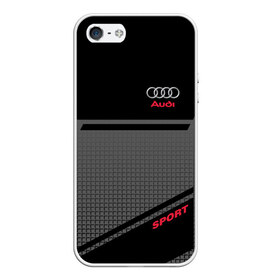 Чехол для iPhone 5/5S матовый с принтом AUDI SPORT в Белгороде, Силикон | Область печати: задняя сторона чехла, без боковых панелей | audi | автомобиль | автомобильные | ауди | машины