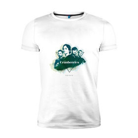 Мужская футболка премиум с принтом The Сranberries в Белгороде, 92% хлопок, 8% лайкра | приталенный силуэт, круглый вырез ворота, длина до линии бедра, короткий рукав | Тематика изображения на принте: 