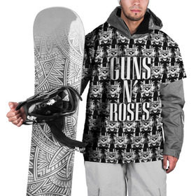 Накидка на куртку 3D с принтом Guns n roses в Белгороде, 100% полиэстер |  | guns n roses | gunsnroses | ганз н роус | ганзес роус | ганзесроус | ганзнроус | дафф маккаган | диззи рид | мелисса риз | ричард фортус | рок | слэш | франк феррер | эксл роуз