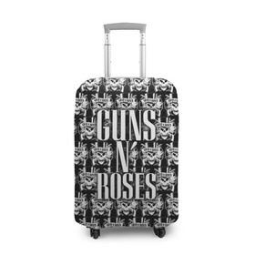 Чехол для чемодана 3D с принтом Guns n roses в Белгороде, 86% полиэфир, 14% спандекс | двустороннее нанесение принта, прорези для ручек и колес | guns n roses | gunsnroses | ганз н роус | ганзес роус | ганзесроус | ганзнроус | дафф маккаган | диззи рид | мелисса риз | ричард фортус | рок | слэш | франк феррер | эксл роуз