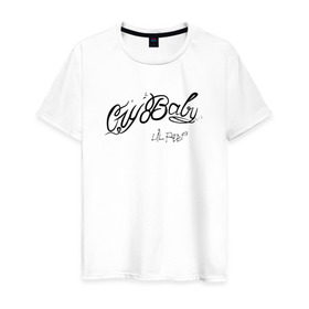 Мужская футболка хлопок с принтом Lil Peep - 105 в Белгороде, 100% хлопок | прямой крой, круглый вырез горловины, длина до линии бедер, слегка спущенное плечо. | Тематика изображения на принте: lil peep | лил пип | маленький пип