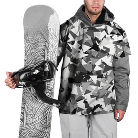 Накидка на куртку 3D с принтом Городской серый камуфляж в Белгороде, 100% полиэстер |  | Тематика изображения на принте: армия | геометрический | геометрия | маскировка | милитари | паттерн | текстура | треугольники | чернобелый