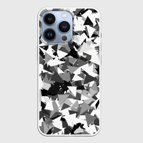 Чехол для iPhone 13 Pro с принтом Городской серый камуфляж в Белгороде,  |  | армия | геометрический | геометрия | маскировка | милитари | паттерн | текстура | треугольники | чернобелый