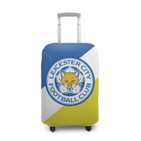 Чехол для чемодана 3D с принтом Leicester City FC в Белгороде, 86% полиэфир, 14% спандекс | двустороннее нанесение принта, прорези для ручек и колес | 