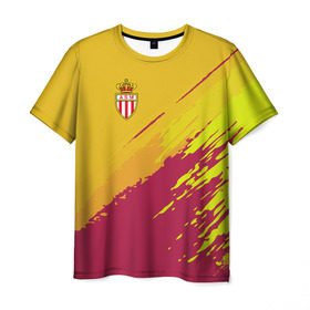 Мужская футболка 3D с принтом Monaco 2018 original в Белгороде, 100% полиэфир | прямой крой, круглый вырез горловины, длина до линии бедер | football | soccer | монако