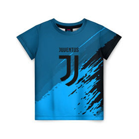 Детская футболка 3D с принтом FC Juventus abstract style в Белгороде, 100% гипоаллергенный полиэфир | прямой крой, круглый вырез горловины, длина до линии бедер, чуть спущенное плечо, ткань немного тянется | football | soccer | ювентус