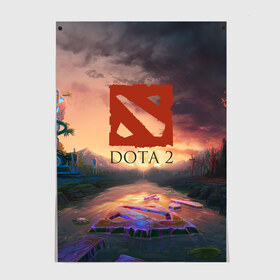 Постер с принтом Dota 2 в Белгороде, 100% бумага
 | бумага, плотность 150 мг. Матовая, но за счет высокого коэффициента гладкости имеет небольшой блеск и дает на свету блики, но в отличии от глянцевой бумаги не покрыта лаком | counter strike | dota | dota 2 | game | logo