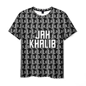Мужская футболка 3D с принтом Jah Khalib в Белгороде, 100% полиэфир | прямой крой, круглый вырез горловины, длина до линии бедер | Тематика изображения на принте: jah khalib | jahkhalib | snd | znnkn | бахтияр мамедов | битмейкер | джа калиб | джакалиб | джах халиб | если че | жах халиб | певец | продюсер | реп | репер | рэп | рэпер | хип хоп | хипхоп | я баха