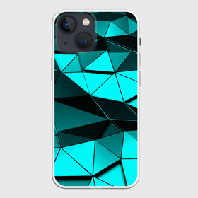 Чехол для iPhone 13 mini с принтом Metalic collection в Белгороде,  |  | abstraction | geometry | polygon | абстракция | геометрия | грань | краски | кубик | кубики | линии | мозаика | полигон | разноцветные | ребро | текстура | тени | узор