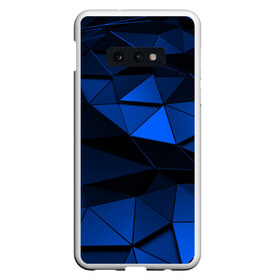 Чехол для Samsung S10E с принтом Blue abstraction collection в Белгороде, Силикон | Область печати: задняя сторона чехла, без боковых панелей | abstraction | geometry | polygon | абстракция | геометрия | грань | краски | кубик | кубики | линии | мозаика | полигон | разноцветные | ребро | текстура | тени | узор