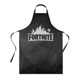 Фартук 3D с принтом Fortnite Black Abstract в Белгороде, 100% полиэстер | общий размер — 65 х 85 см, ширина нагрудника — 26 см, горловина — 53 см, длина завязок — 54 см, общий обхват в поясе — 173 см. Принт на завязках и на горловине наносится с двух сторон, на основной части фартука — только с внешней стороны | 99 problem | 99 problems | abstract | battle | black | fortnite | heroes | royale | survival | абстракция | битва | королевская | королей | фартнайт | фортнайт | фортнит | черная