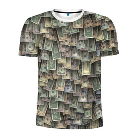 Мужская футболка 3D спортивная с принтом Доллары США в Белгороде, 100% полиэстер с улучшенными характеристиками | приталенный силуэт, круглая горловина, широкие плечи, сужается к линии бедра | dollar | forex | usa | банкноты | богатство | валюта | деньги | доллар | купюры | паттрен | трейдер | чешуя