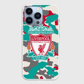 Чехол для iPhone 13 Pro с принтом FC Liverpool в Белгороде,  |  | england | football | liverpool fc | logo | sport | англия | арт | камуфляж | ливерпуль | лига | лого | милитари | спорт | текстура | фк | футбол | футбольный клуб | эмблема