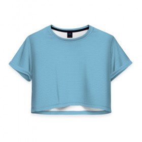 Женская футболка 3D укороченная с принтом Blue texture в Белгороде, 100% полиэстер | круглая горловина, длина футболки до линии талии, рукава с отворотами | 