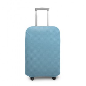 Чехол для чемодана 3D с принтом Blue texture в Белгороде, 86% полиэфир, 14% спандекс | двустороннее нанесение принта, прорези для ручек и колес | 