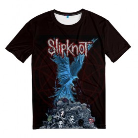 Мужская футболка 3D с принтом Slipknot в Белгороде, 100% полиэфир | прямой крой, круглый вырез горловины, длина до линии бедер | slipknot | слипкнот
