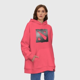 Худи SuperOversize хлопок с принтом Dota 2 - Black design 2018 в Белгороде, 70% хлопок, 30% полиэстер, мягкий начес внутри | карман-кенгуру, эластичная резинка на манжетах и по нижней кромке, двухслойный капюшон
 | 0x000000123 | dota | dota2 | steam | дота | стим