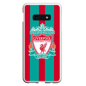 Чехол для Samsung S10E с принтом Liverpool FC в Белгороде, Силикон | Область печати: задняя сторона чехла, без боковых панелей | Тематика изображения на принте: england | football | liverpool fc | logo | sport | англия | арт | ливерпуль | лига | лого | спорт | текстура | фк | футбол | футбольный клуб | эмблема