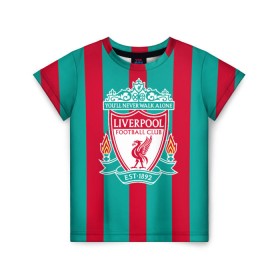 Детская футболка 3D с принтом Liverpool FC в Белгороде, 100% гипоаллергенный полиэфир | прямой крой, круглый вырез горловины, длина до линии бедер, чуть спущенное плечо, ткань немного тянется | england | football | liverpool fc | logo | sport | англия | арт | ливерпуль | лига | лого | спорт | текстура | фк | футбол | футбольный клуб | эмблема
