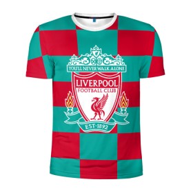Мужская футболка 3D спортивная с принтом ФК Ливерпуль в Белгороде, 100% полиэстер с улучшенными характеристиками | приталенный силуэт, круглая горловина, широкие плечи, сужается к линии бедра | england | fc | англия | ливерпуль | фк