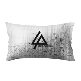Подушка 3D антистресс с принтом Linkin Park black&gray 2018 в Белгороде, наволочка — 100% полиэстер, наполнитель — вспененный полистирол | состоит из подушки и наволочки на молнии | Тематика изображения на принте: 
