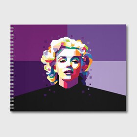 Альбом для рисования с принтом Marilyn Monroe в Белгороде, 100% бумага
 | матовая бумага, плотность 200 мг. | Тематика изображения на принте: girl | marilyn | monroe | usa | актриса | девушка | звезда | монро | мэрилин | певица | сша