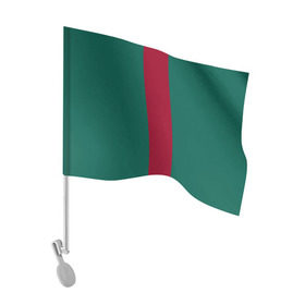 Флаг для автомобиля с принтом Зеленый/бордовый в Белгороде, 100% полиэстер | Размер: 30*21 см | Тематика изображения на принте: gucci | гучи | гуччи | полосы