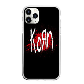 Чехол для iPhone 11 Pro Max матовый с принтом Korn в Белгороде, Силикон |  | band | blood | korn | metal | music | rock | атрибутика | группа | кровь | метал | музыка | рок