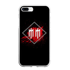 Чехол для iPhone 7Plus/8 Plus матовый с принтом Marilyn Manson в Белгороде, Силикон | Область печати: задняя сторона чехла, без боковых панелей | band | blood | marilyn manson | metal | music | rock | атрибутика | группа | кровь | метал | музыка | рок