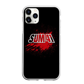 Чехол для iPhone 11 Pro матовый с принтом Sum 41 в Белгороде, Силикон |  | band | blood | metal | music | rock | sum 41 | атрибутика | группа | кровь | метал | музыка | рок
